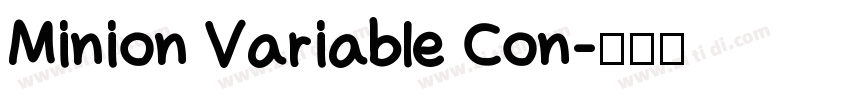 Minion Variable Con字体转换